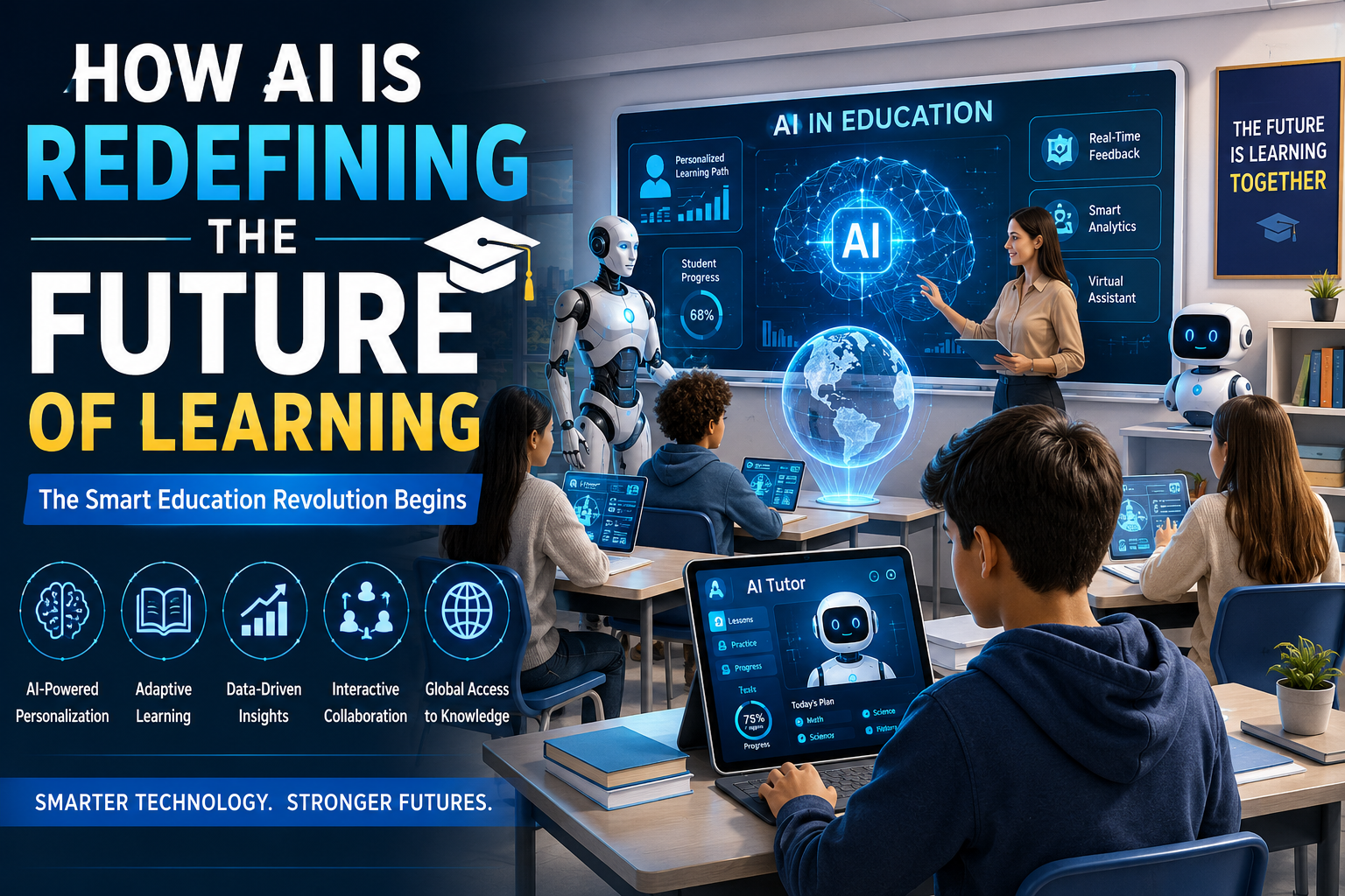 AI in education, future of learning, personalized education, AI tutoring, EdTech trends, classroom technology, AI for teachers, educational transformation, modern learning methods